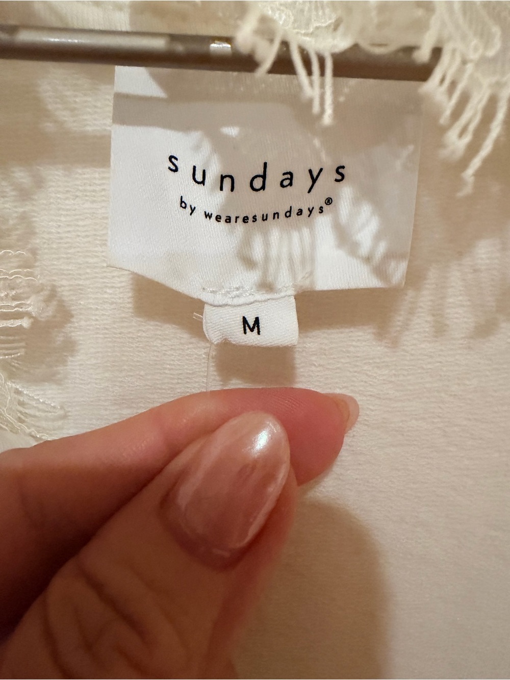 Cream Sundays Anthropologie Cream Tara Dress with Lace Trim - Picture 4 of 7